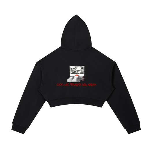 Essential womens Cropped Zip-Up Hoodie