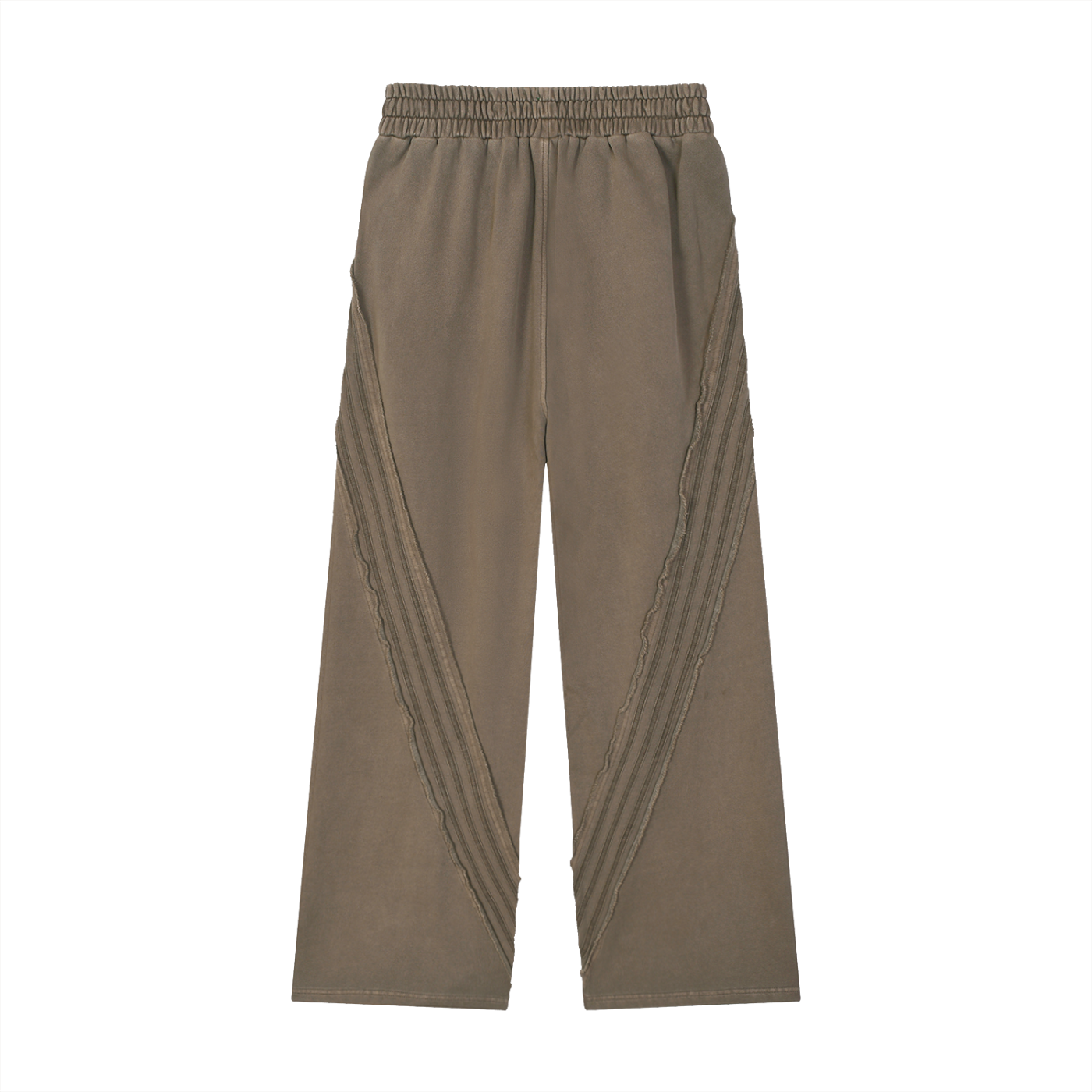 Unisex Snow Washed Tape Raw Edge Sweatpants