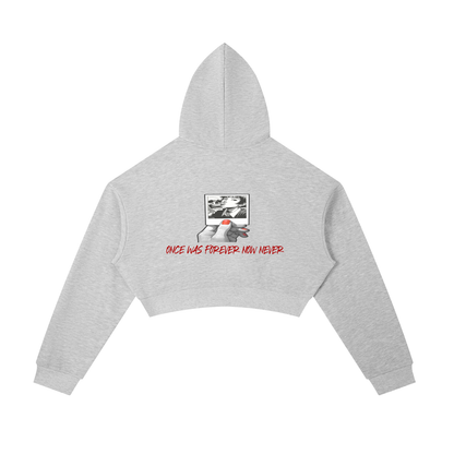 Essential womens Cropped Zip-Up Hoodie